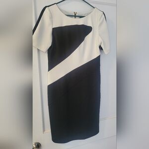 Ellen Tracy Black & White Dress
